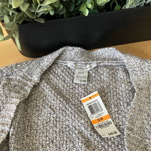 American Rag Cardigan Heathered Knit Size S/M - Picture 4 of 6
